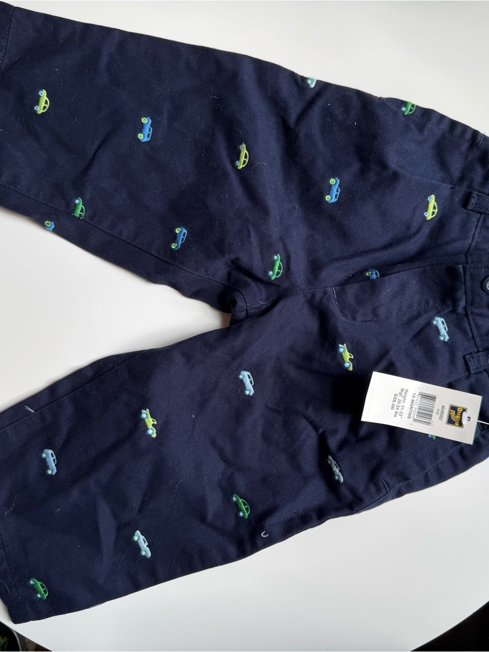 OshKosh B'gosh Navy Pants with Embroidered Cars